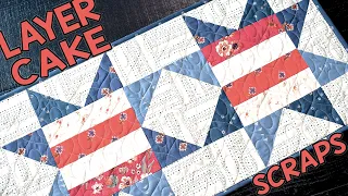 Homeland Stars | Layer Cake Scraps Quilt Pattern | In A Day | Quick and Easy