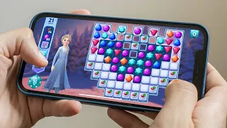 Disney Frozen Adventures – A New Match 3 Game - IOS Gameplay best mobile games 2022