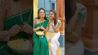 pandavar illam serial actress mallika & roshini dusbmash | aarthi subash trending |anu tik tok video