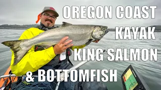 Oregon Coast Kayak Chinook Salmon and Bottomfishing