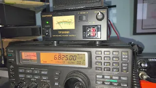 FAV22 French Navy encoded traffic CW training 6825 kHz CW Icom IC R-8500 on MLA 30 loop