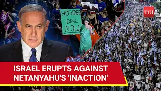 Clashes In Israel's Tel Aviv; 14 Injured As 100,000 Protesters Hit Streets Against Netanyahu | Watch