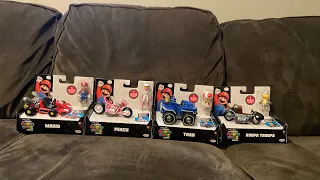 Unboxing The Super Mario Bros. Movie 2.5” Mario, Peach, Toad, and Koopa Troopa will Pull Back Racer!