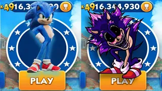 Sonic Dash VS Sonic Warrior _ Movie Sonic vs All Bosses Zazz Eggman