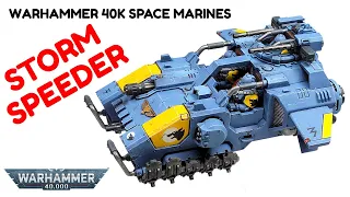 Warhammer 40K - Painting the  Space Marines Storm Speeder