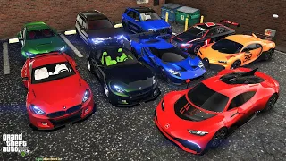 GTA 5-CJ'S RICH LIFE LESTER'S NEW GIFTS LUXURY BUGATTI CHIRON FORD GT $999999|LAMBORGHINI AMG BMW|