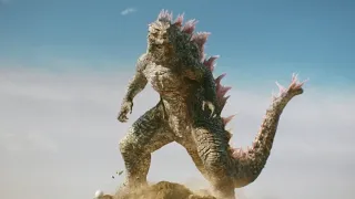 Godzilla Jumps off the Cliff Scene - Godzilla X Kong: The New Empire