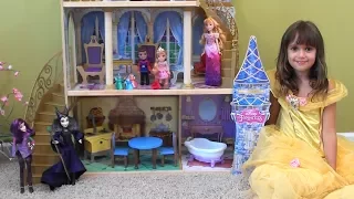 Princess Story: Sleeping Beauty and Maleficent Story with Descendants Mal and Princess Aurora Toys