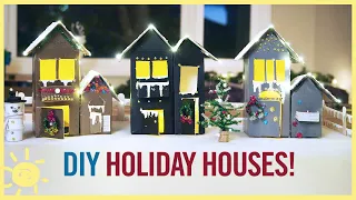 PLAY |   Holiday House Craft from Recyclables!