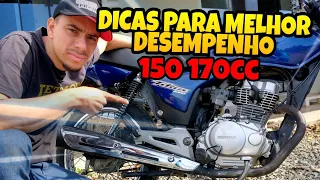 150 com 170cc, DICAS, MITOS, ACERTO E ACESSÓRIOS