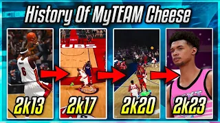 THE HISTORY OF CHEESE IN NBA 2K MyTEAM!! (NBA 2K13 - NBA 2k23 MyTEAM)