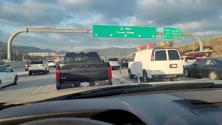 Drive to work on 91 freeway