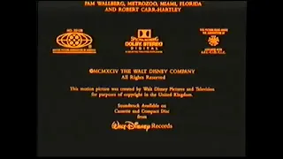Closing To The Lion King 1995 VHS (Version #4)