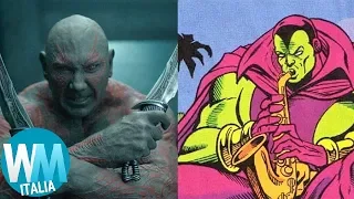 Top 10 CAMBIAMENTI enormi di PERSONAGGI MARVEL nei FILM MCU!