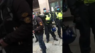 Protesters confront police London 26/09/20 #protest #police #london #lockdown #freedom