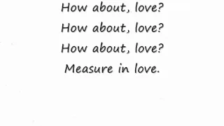 Seasons of Love lyrics