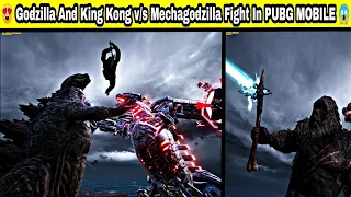 Godzilla And King Kong v/s Mechagodzilla Fight | New Mode || PUBG MOBILE || #shorts #whatsappstatus