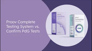 Proov Complete Testing System vs. Confirm PdG Tests