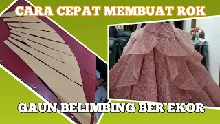 CARA MEMBUAT POLA GAUUN BEREKOR(FOKUS ROK EKOR NYA)