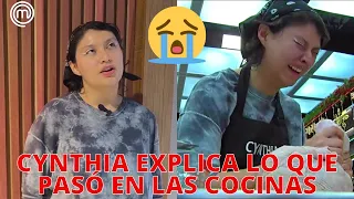 Cynthia explica el motivo de su llanto en MasterChef Ecuador