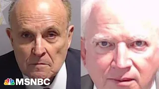 RICO defendant Trump braces for his mugshot, as coup plotter Giuliani is booked at GA jail