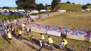 Drone coverage of Penybont MX Track near Crossgates