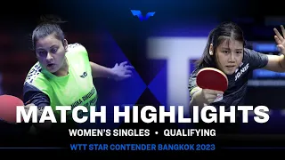 Sutirtha Mukherjee vs Wong Xin Ru | WS Qual | WTT Star Contender Bangkok 2023