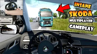 Manual Skoda Gameplay in INSANE ETS2 Multiplayer Traffic