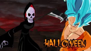 Grim Reaper (Death) vs Goku SSGSS (Blue Saiyan) | Halloween Special | DBZ Tenkaichi 3 (MOD)