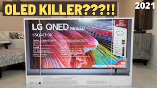 LG QNED 90 Mini LED TV Unboxing, Setup, Blooming Test, Dolby Vision Gaming Settings on Xbox Series X