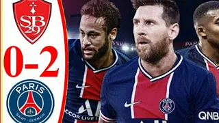 PSG VS BREST 2-0 Extended Highlights and Goals 2021