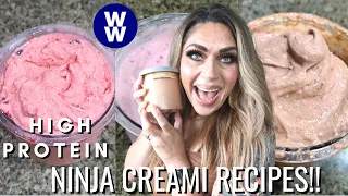 HIGH PROTEIN - LOW POINT NINJA CREAMI ICE CREAM RECIPES!! - DELICIOUS AND MACRO FRIENDLY!! - WW