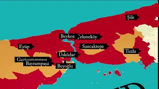İstanbul Harita Değişimi - 31 Mart 2024 Yerel Seçimleri