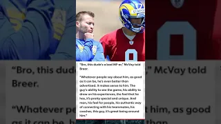 Matthew Stafford Is a "A Bad MF-er" Says Sean McVay #Shorts