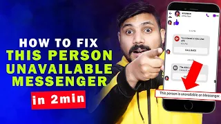 How to Fix This Person is Unavailable on Messenger | Person Not Available on Messenger Problem Solve
