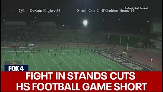 DeSoto vs South Oak Cliff game called early due to fight