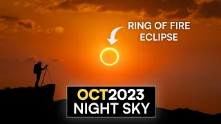 What's in the Night Sky October 2023 🌌 Annular Solar Eclipse | Orionid Meteor Shower