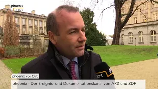 EU-Gipfel: Jan-Christoph Nüse berichtet aus Brüssel und Manfred Weber im Interview vom 14.12.2017