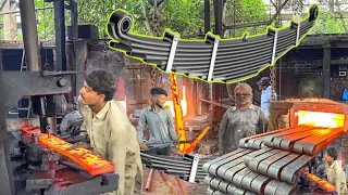 Load bearing spring manufacturing process by skilled workers