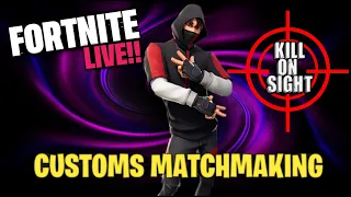 (LIVE) FORTNITE CUSTOMS MATCHMAKING WITH VIEWERS! KOS SQUADS!