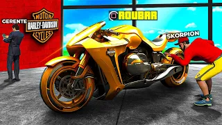 Roubando TODAS AS MOTOS da CONCESSIONÁRIA no GTA 5!!