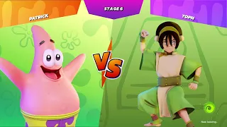 Nickelodeon All-Star Brawl Gameplay Walkthrough Part 23 - Patrick vs Toph