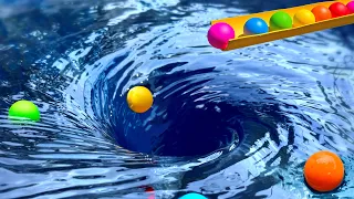 Marble Run 1000 Marbles Rain Gutter VS Mega Whirlpool ASMR Amakandu