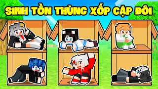 SAMMY THỬ THÁCH 24H SINH TỒN THÙNG XỐP CẶP ĐÔI SIÊU ĐÁNG YÊU TRONG MINECRAFT