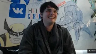 gerard way laughing