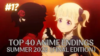 [Party Rank] Top 40 Anime Endings (Summer 2022 Final Edition) [300 Subs Special]