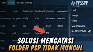 CARA MEMUNCULKAN FOLDER PSP DI PPSSPP TERBARU