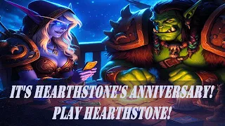 It's Hearthstone's Anniversary! | Play Hearthstone! Wow Quest | Hearthstone's 10th Anniversary Event