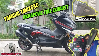 YAMAHA TMAX 530 AKRAPOVIC FULL EXHAUST INSTALLATION