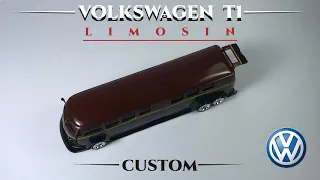 Volkswagen T1 Diecast Custom | VW Combi | Limosin Combi | Hotwheels Majortte